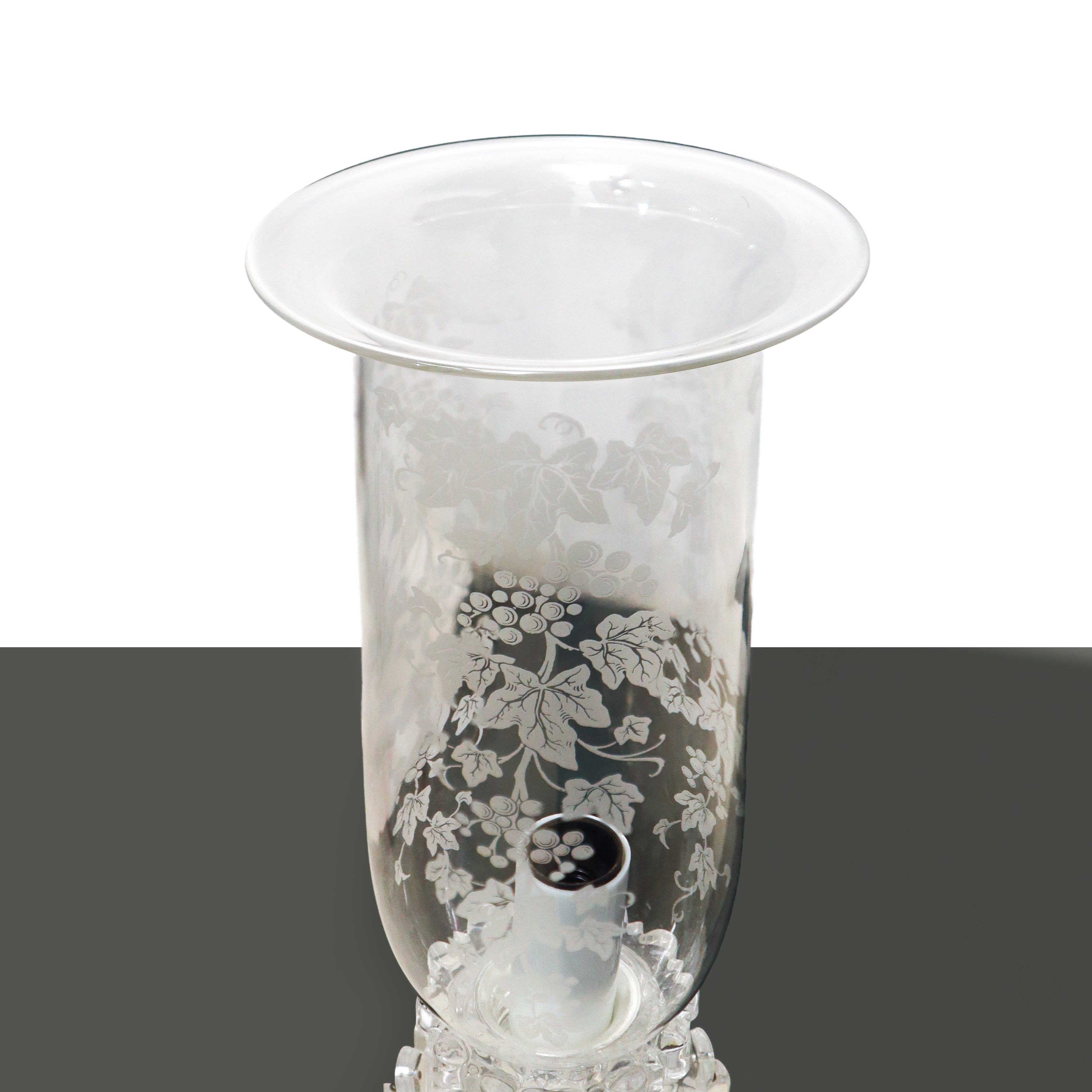 Baccarat France - Portacandele in Cristallo a Due Luci