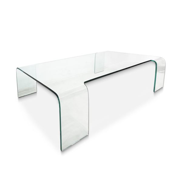 Rodolfo Dordoni per FIAM - Neutra low table in transparent glass
