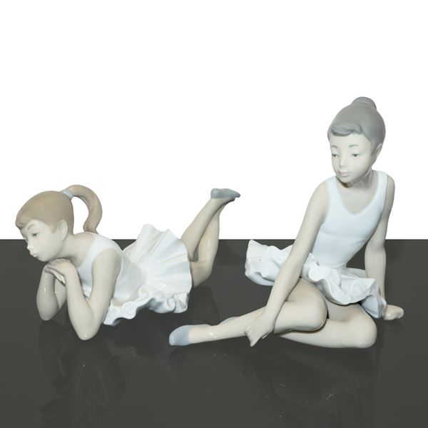 Nao Valencia - Two porcelain ballerinas