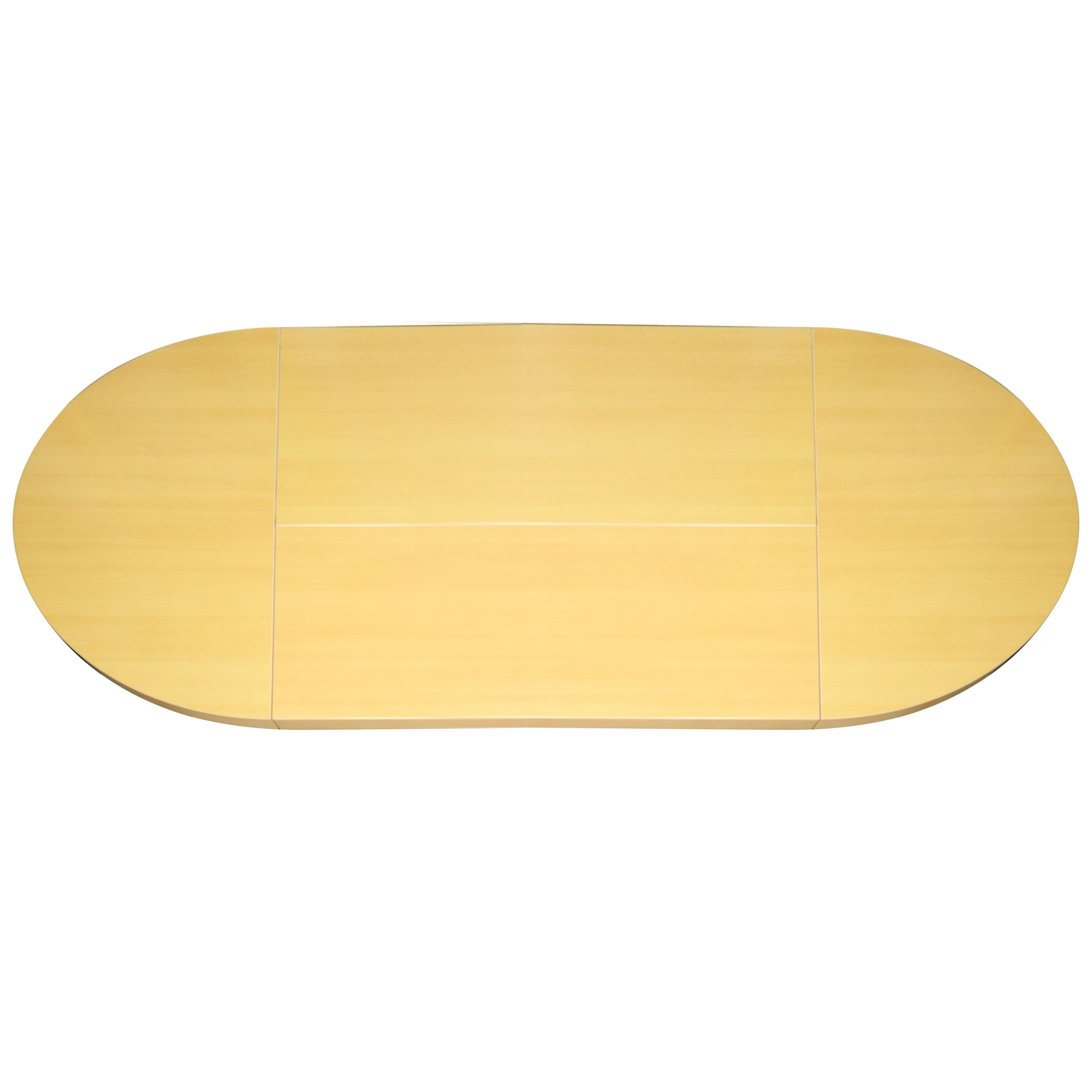 Tavolo da riunione in legno di rovere chiaro con piano componibile