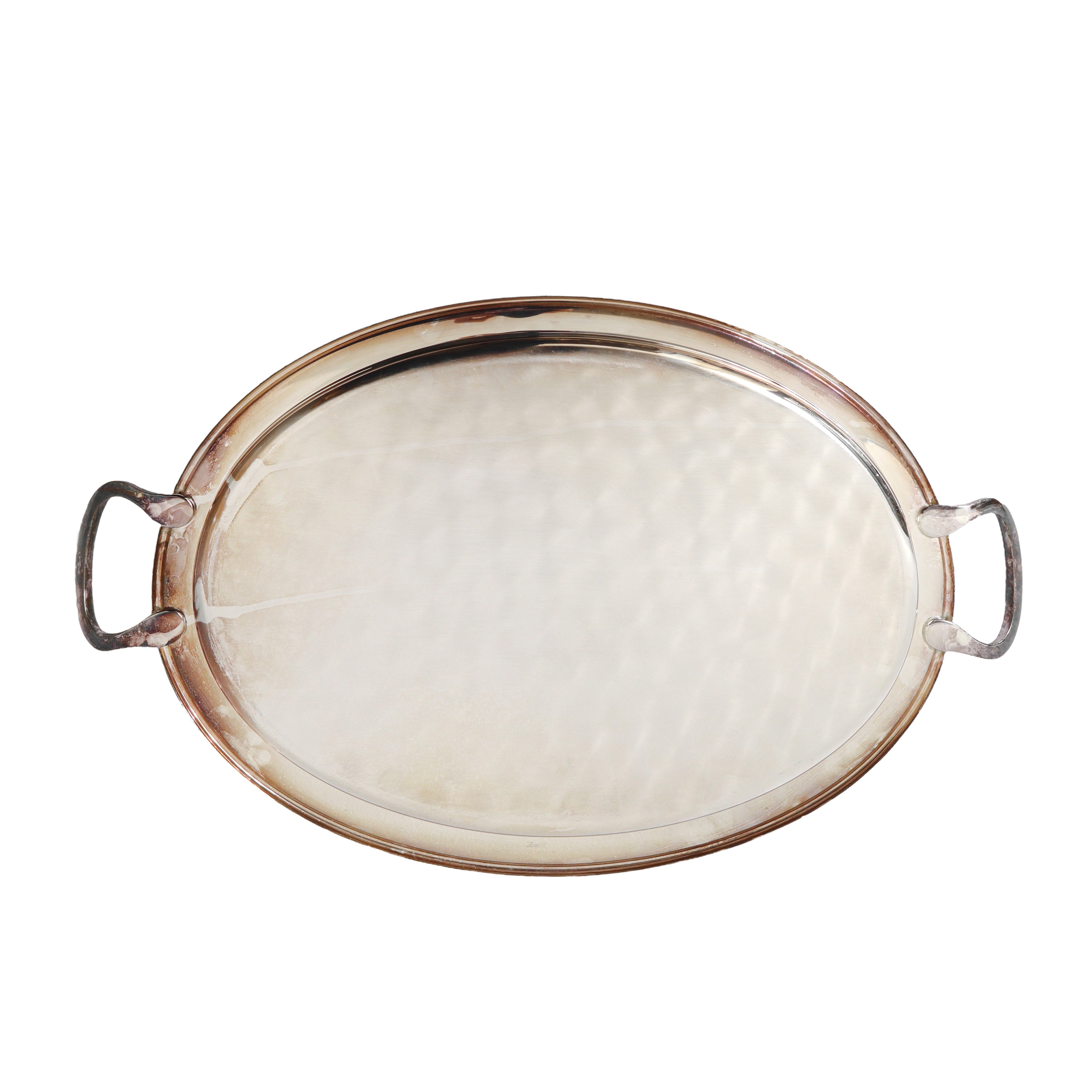 Vassoio ovale con manici in Sheffield.
