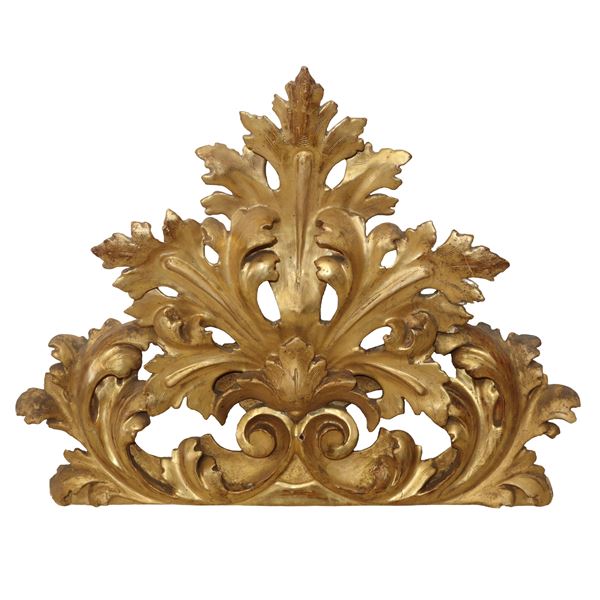Fragment of gilded wood frieze