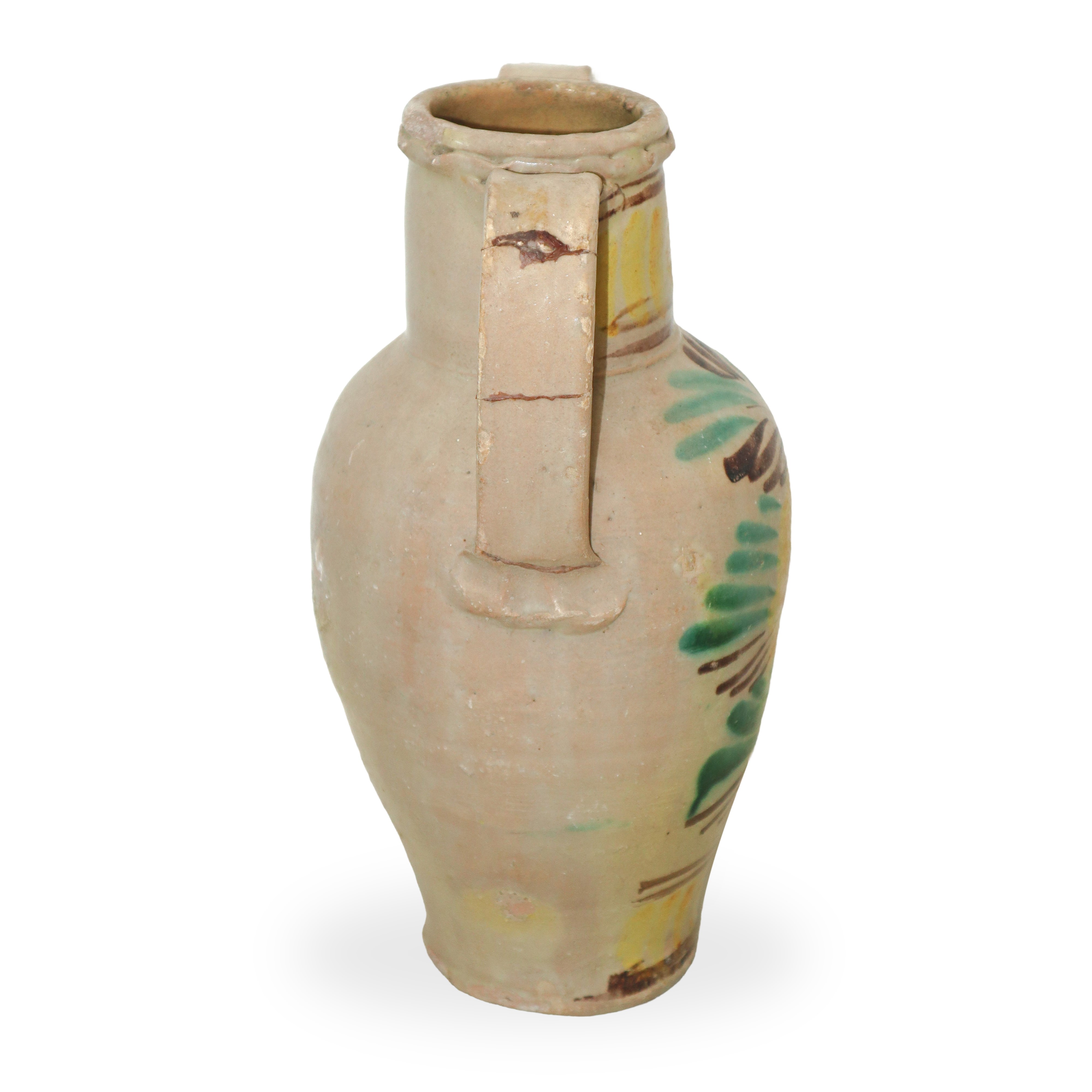 Quartara con manici in maiolica di Caltagirone