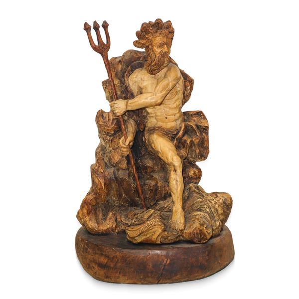 Vito Guardo - Neptune with root wood trident