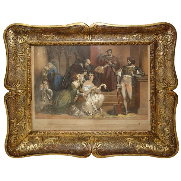 Gilded wooden tray frame