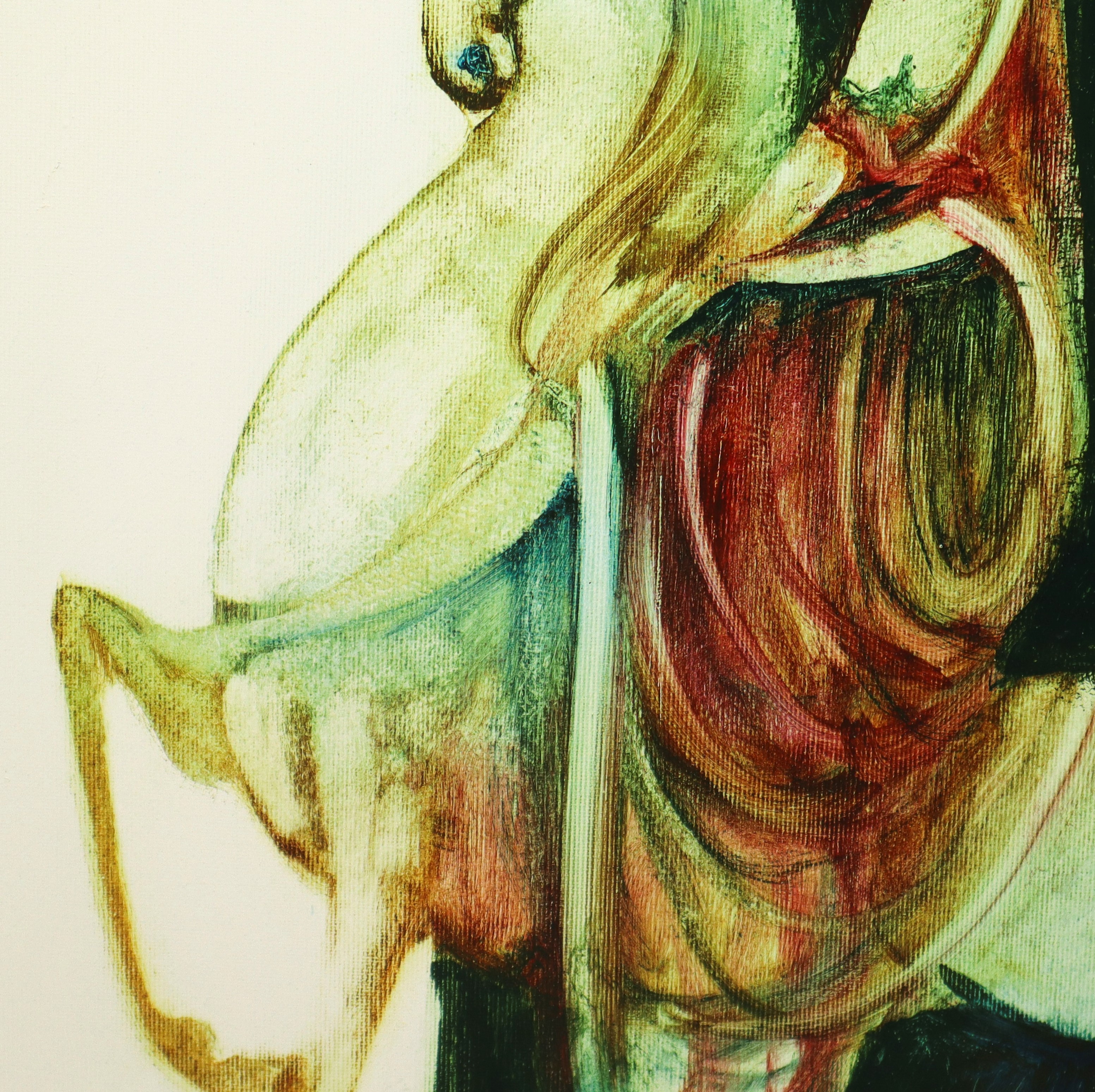 Cesare D'angelo - Donna a cavallo, 70x50 cm