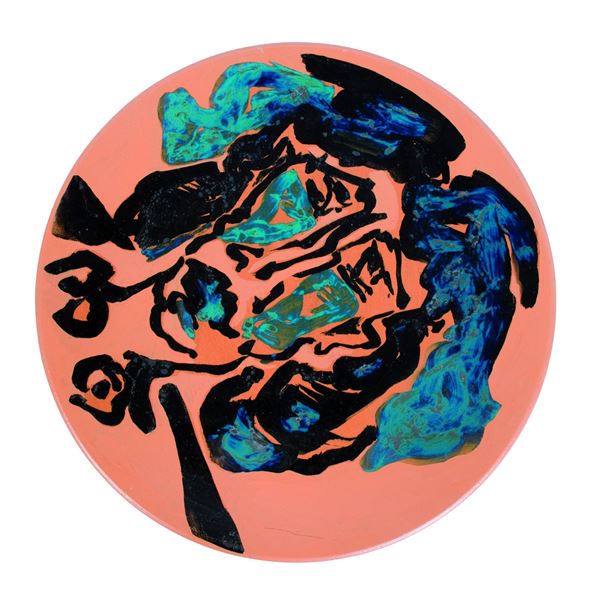 Philippe Artias : La Gorgone  (1990)  - Terracotta invetriata - Asta Asta Collezione Ceramiche Postmoderne PrimeDiCopertina - Casa d'aste La Rosa