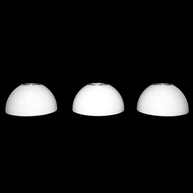 Ernesto Gismondi per Artemide - Tre lampade da parete Modello Tilos in vetro di Murano bianco luc...