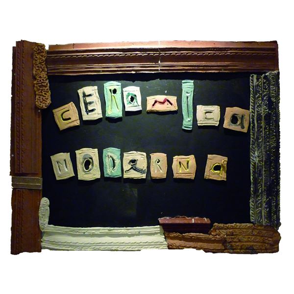 Antonella Ravagli : Artisti Scrittori  (2011)  - Ceramica e ferro - Asta Asta Collezione Ceramiche Postmoderne PrimeDiCopertina - Casa d'aste La Rosa