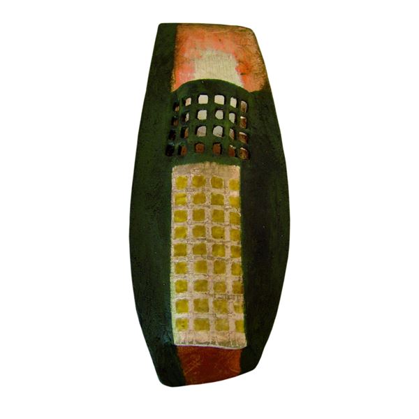 Renza Sciutto : Lastra  (2007)  - Ceramica e cera - Asta Asta Collezione Ceramiche Postmoderne PrimeDiCopertina - Casa d'aste La Rosa