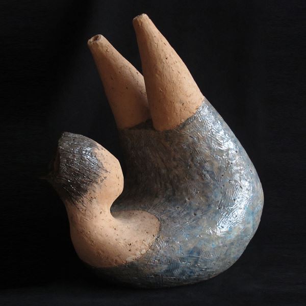 Paolo Vannucchi : Ginnasta  (2009)  - Maiolica - Asta Asta Collezione Ceramiche Postmoderne PrimeDiCopertina - Casa d'aste La Rosa