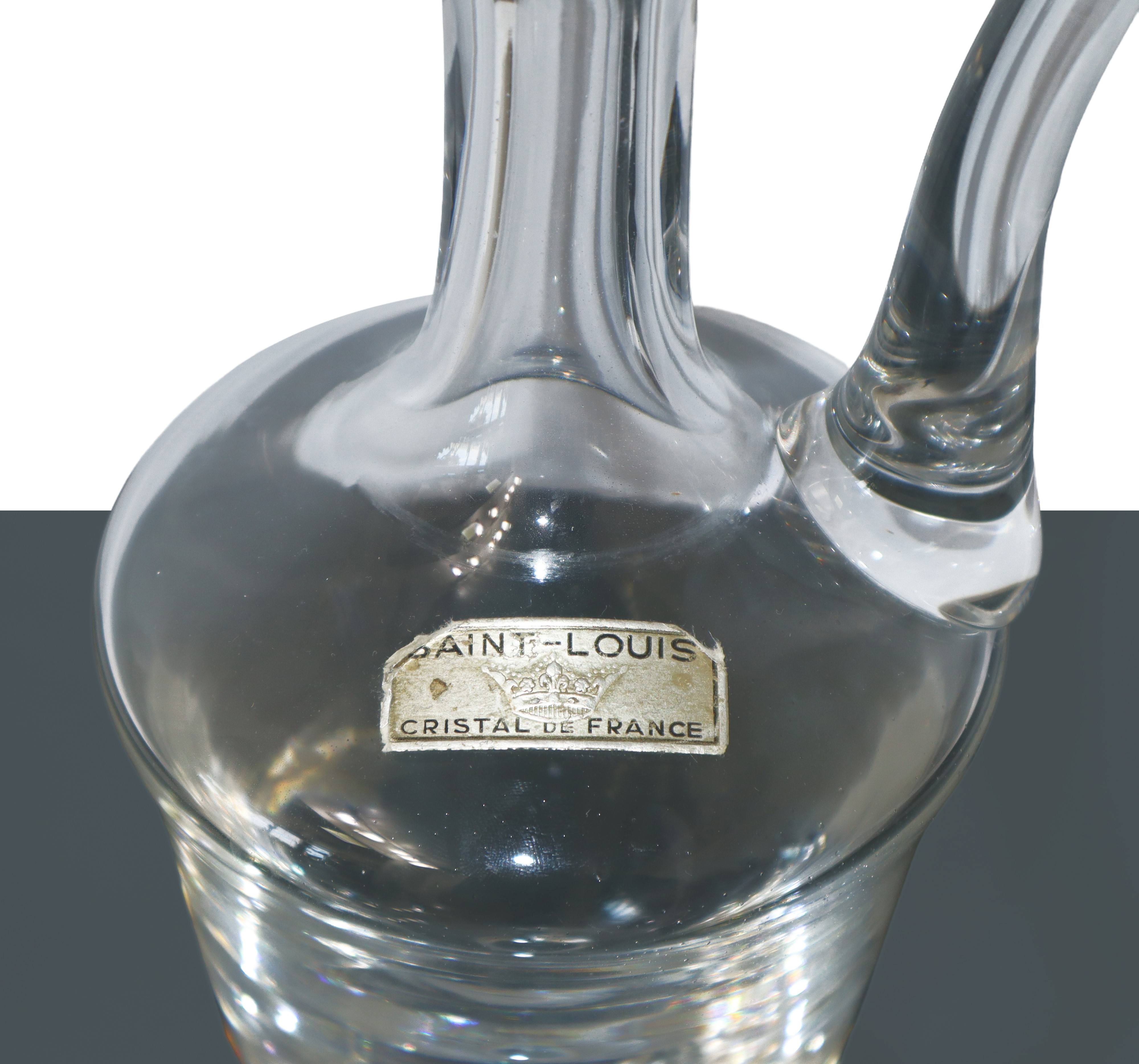 Servizio in cristallo Saint Louis , modello Filigranè blu e bianco