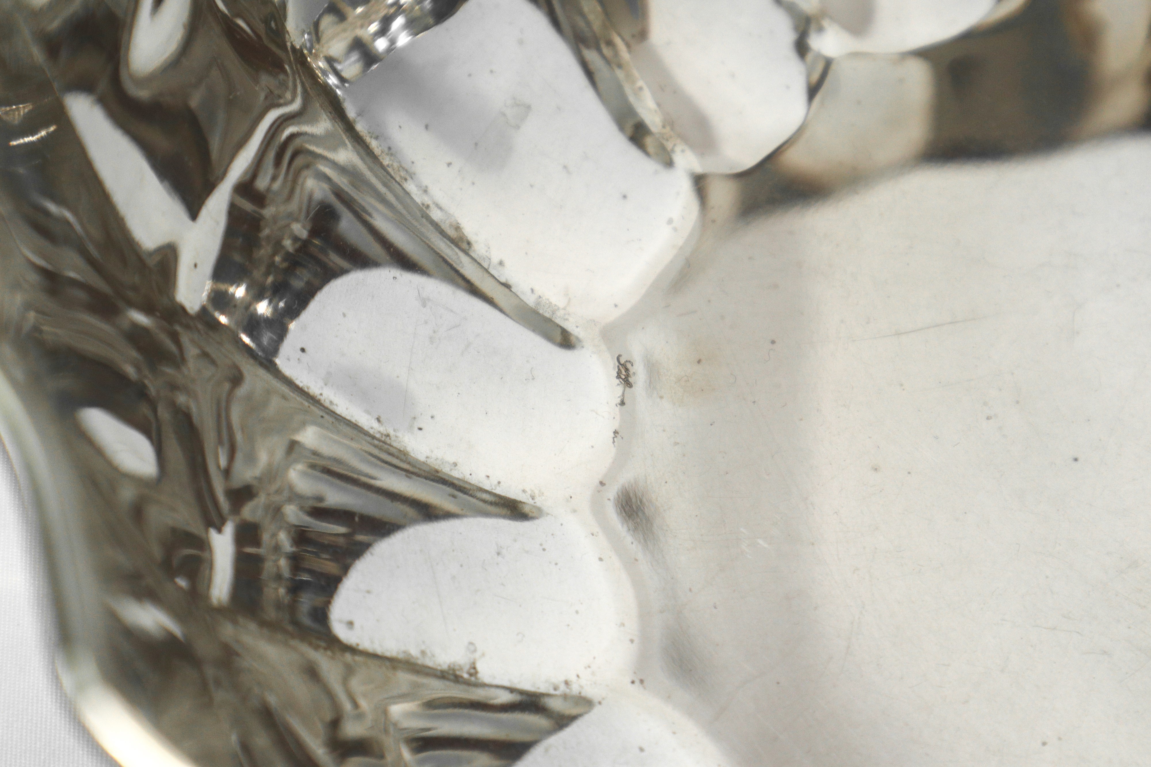 Portadolci in argento 800 ovale