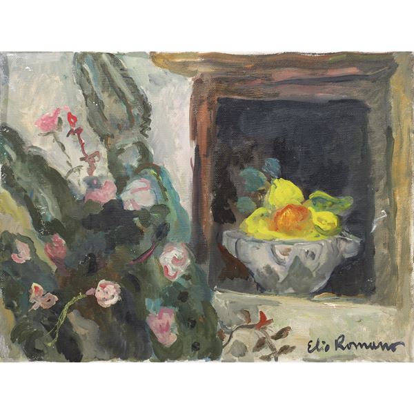 Elio Romano - Pianta e centrotavola con frutti