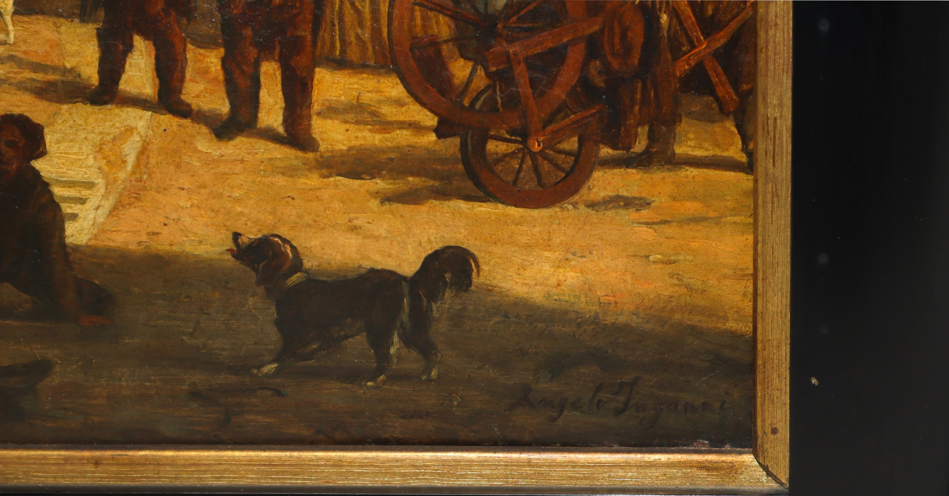 Veduta della Piazza dei Mercanti o Il passaggio dalla Piazza dei Mercanti alla Pescheria Vecchia