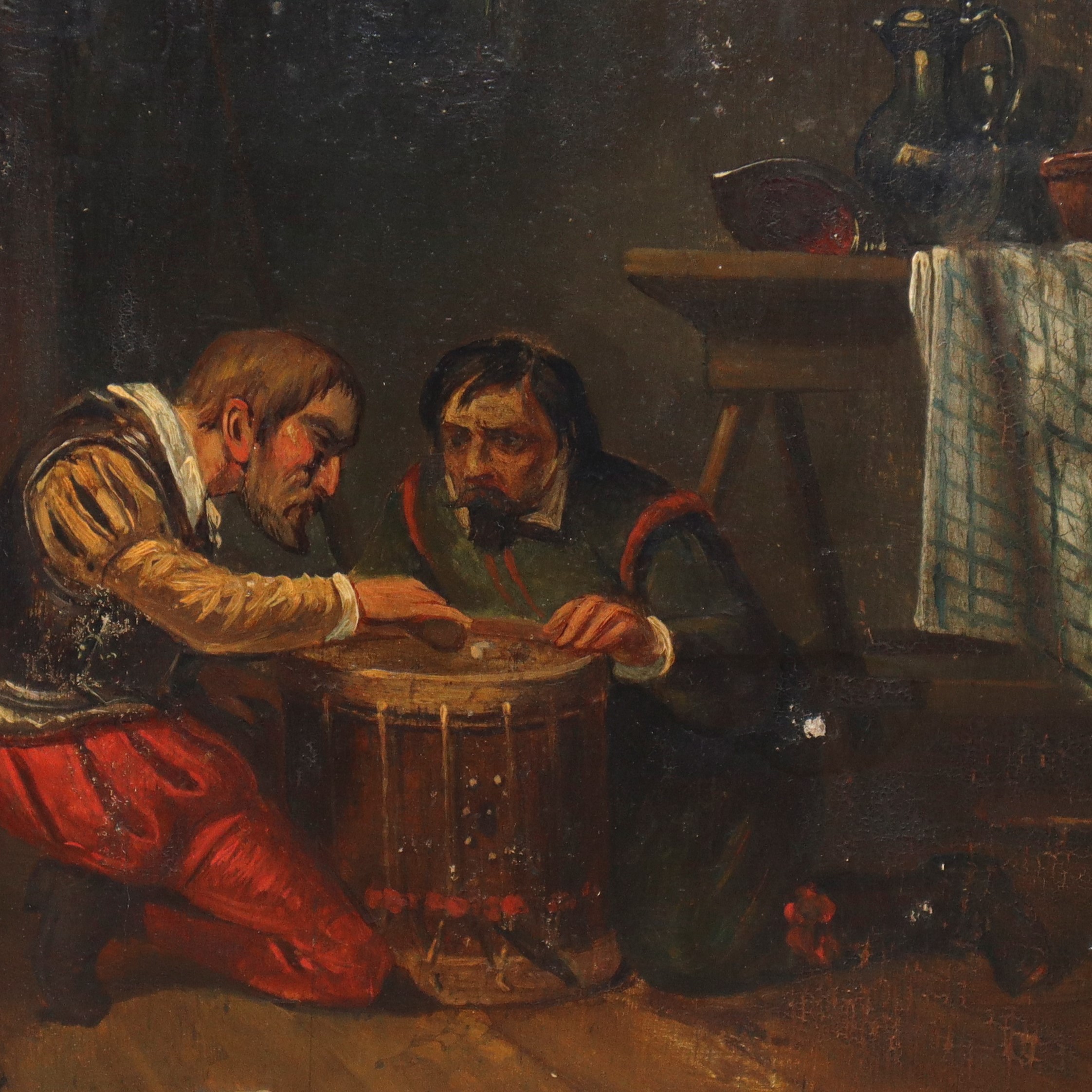 Giocatori di dadi in un interno