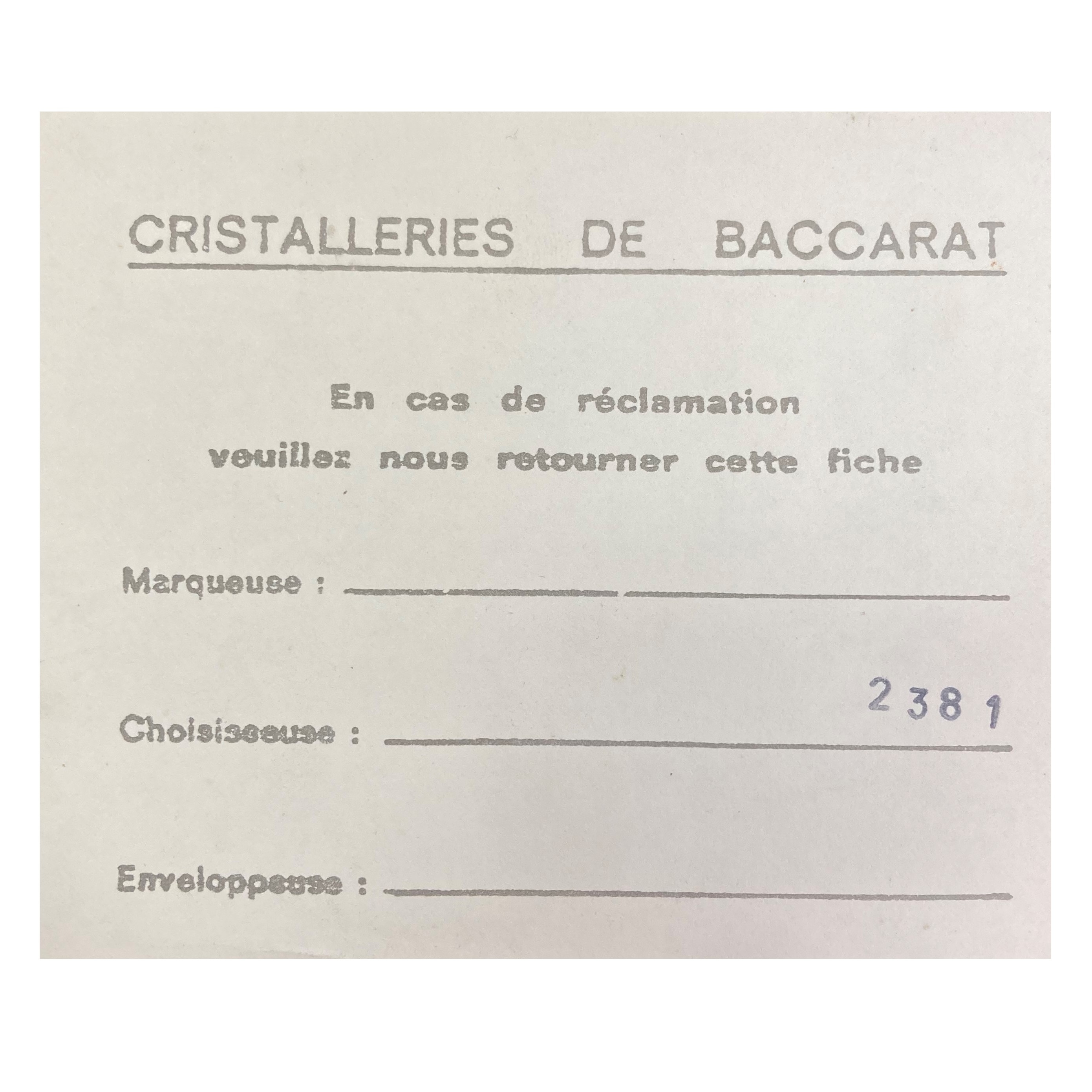 Secchiello porta champagne, collezione Harcourt in cristallo Baccarat trasparente e metallo dorat...