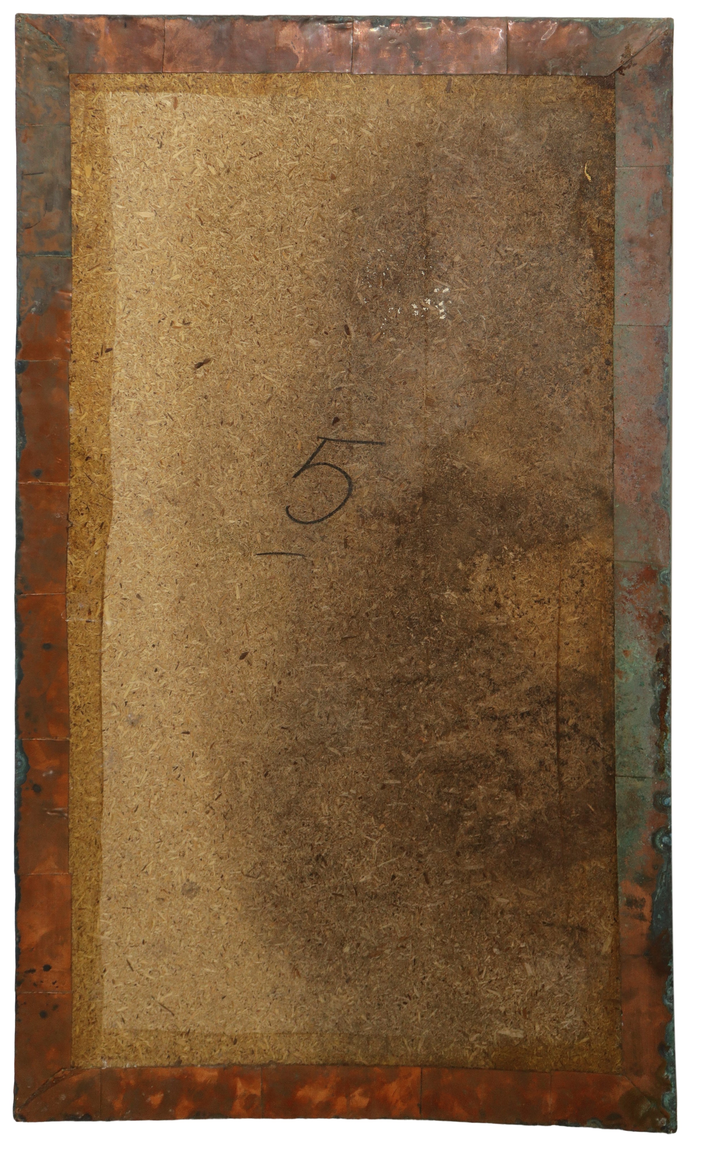 Grande pannello in lamina di ottone raffigurante Pescatore ad Acitrezza