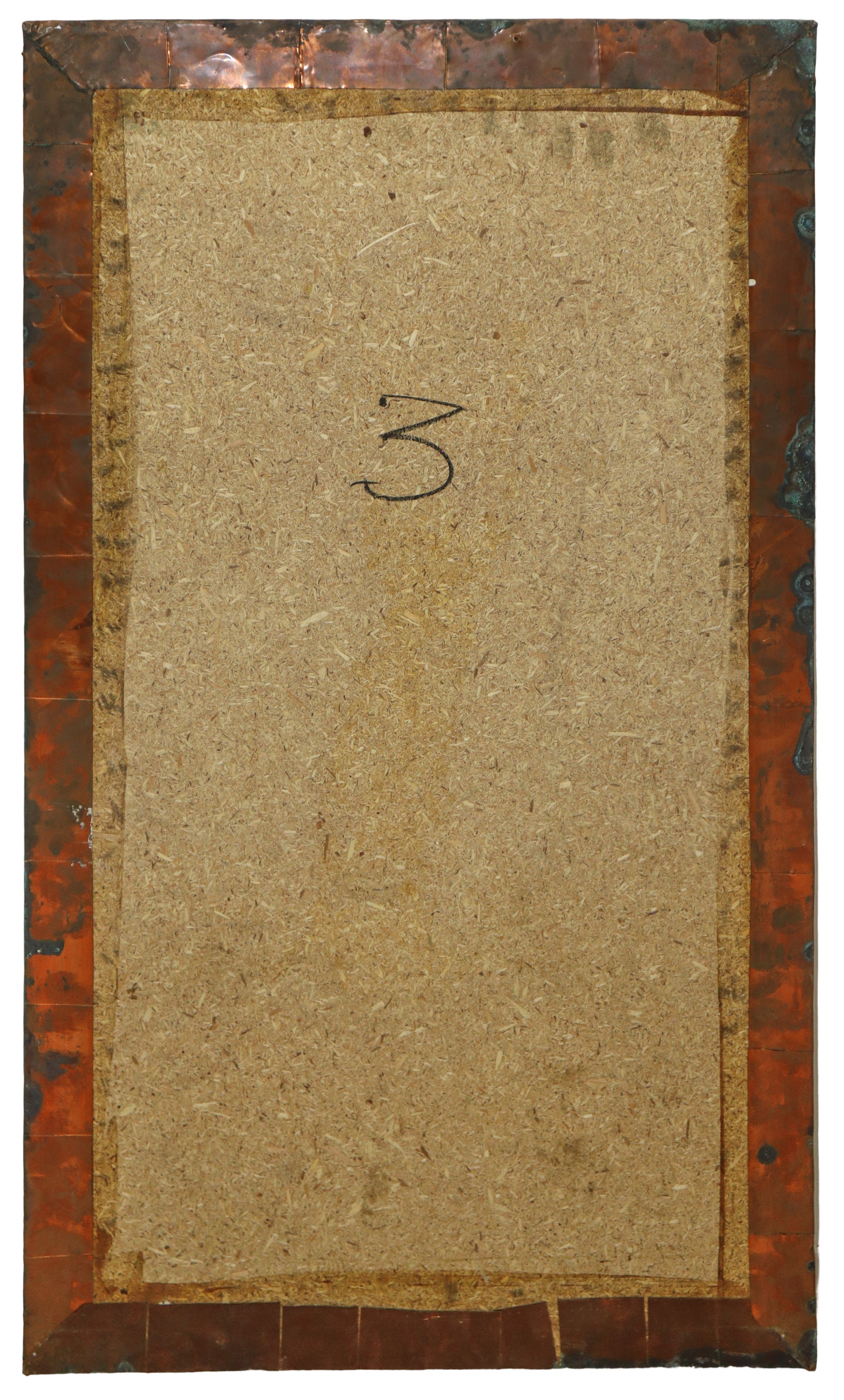 Grande pannello in lamina di ottone raffigurante Pescatore ad Acitrezza