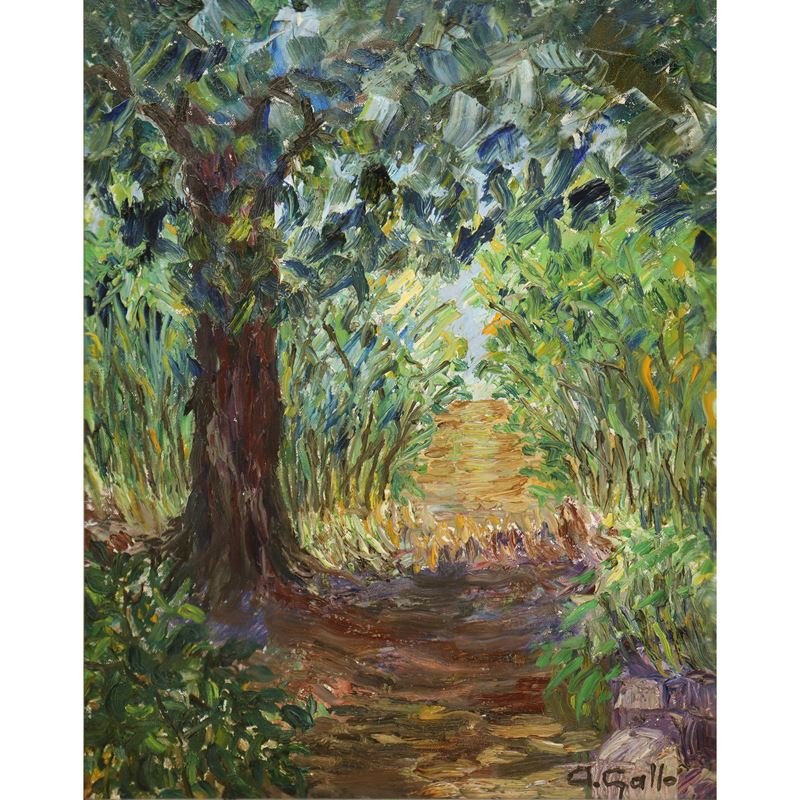 Adriana Gallo - Alberi - olio su tela