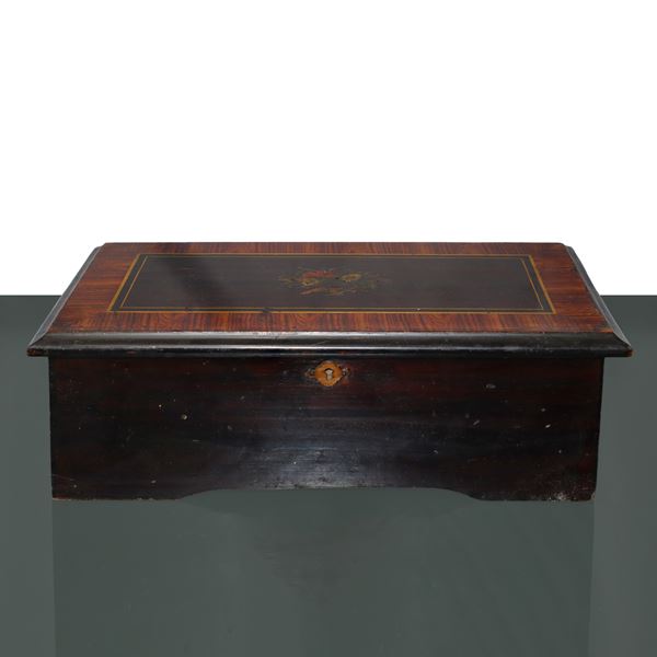 Two-motif Swiss cylinder music box