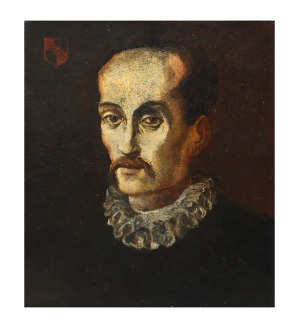 Personaggio con gorgiera e blasone (Torquato Tasso)