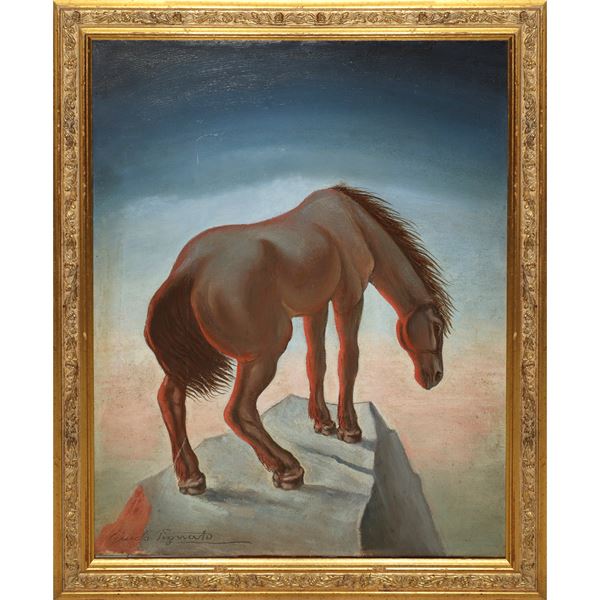 Guido Pignato - Horse on the edge of the ravine
