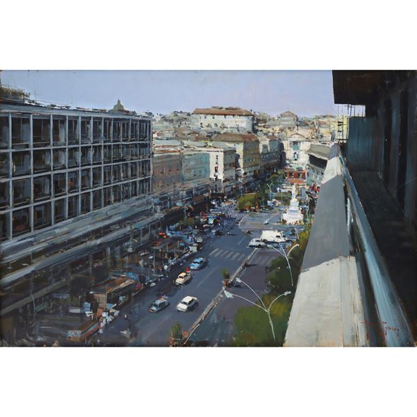 Andrea Patrisi - Corso Sicilia, Catania, veduta a volo d'uccello