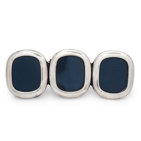 Tris di cornicette ovali in argento