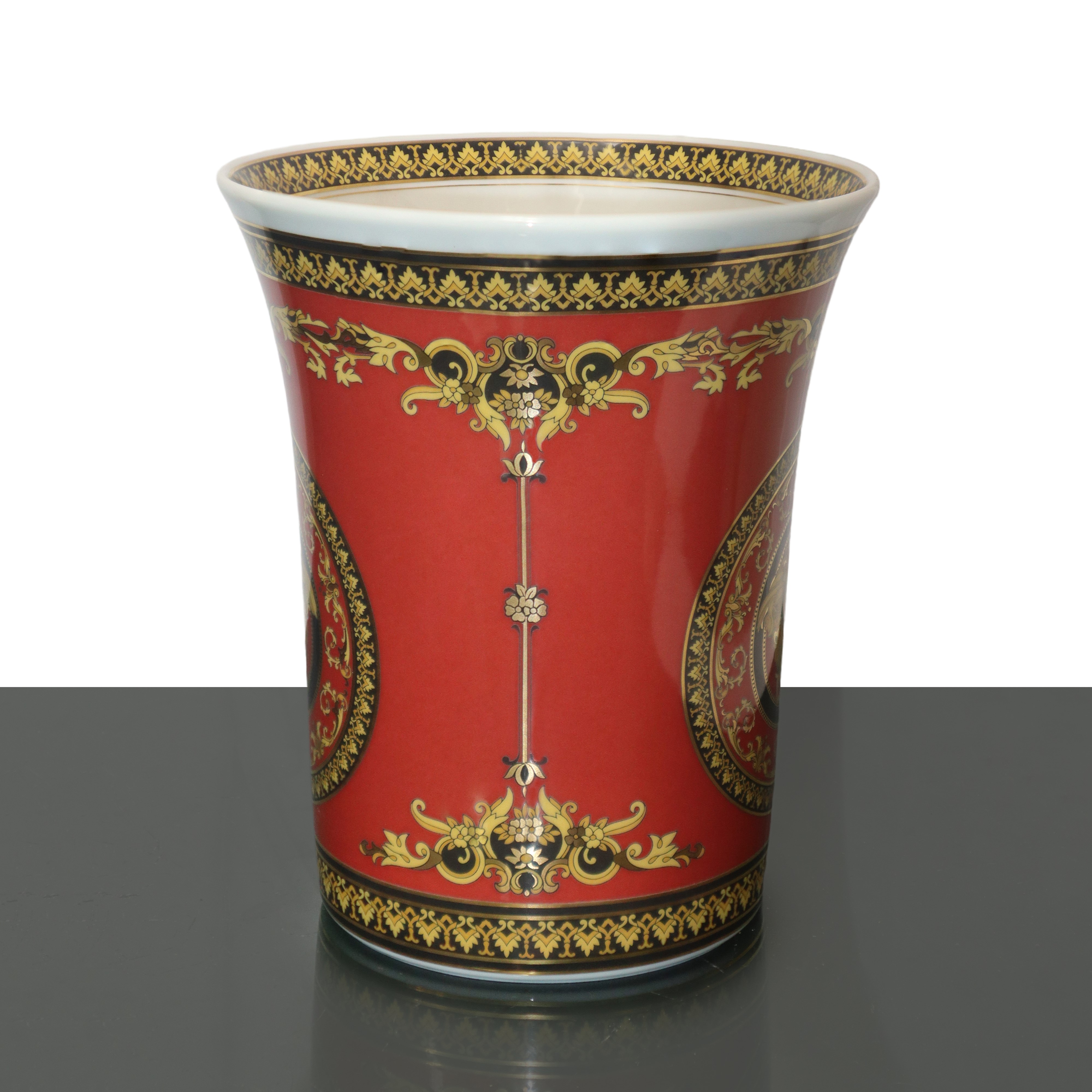 Versace per Rosenthal - Vaso in Porcellana Modello Medusa, Collezione Ikarus