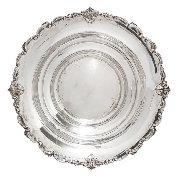 Sweet holder in 800 silver, lace edge