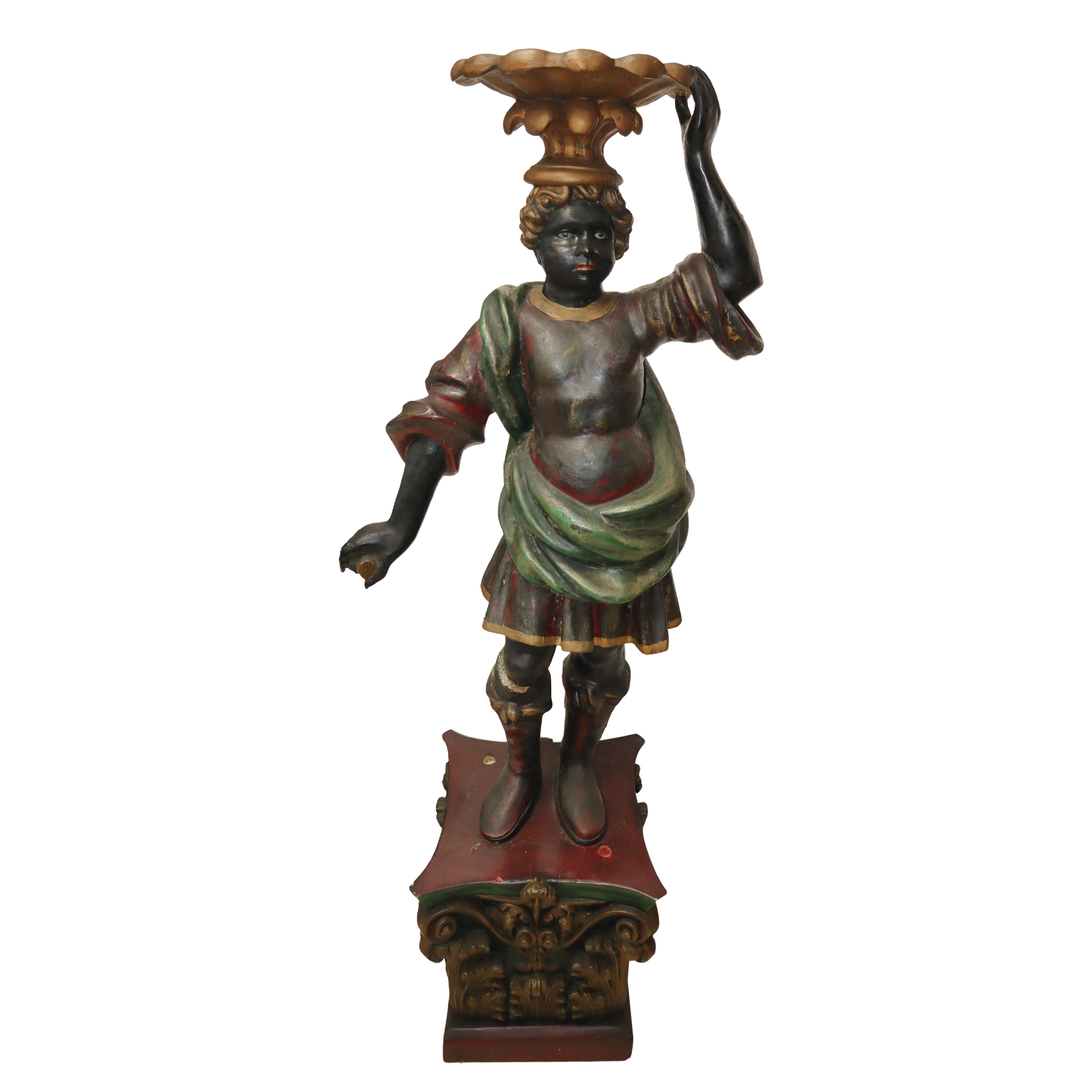 Moro veneziano in legno policromo