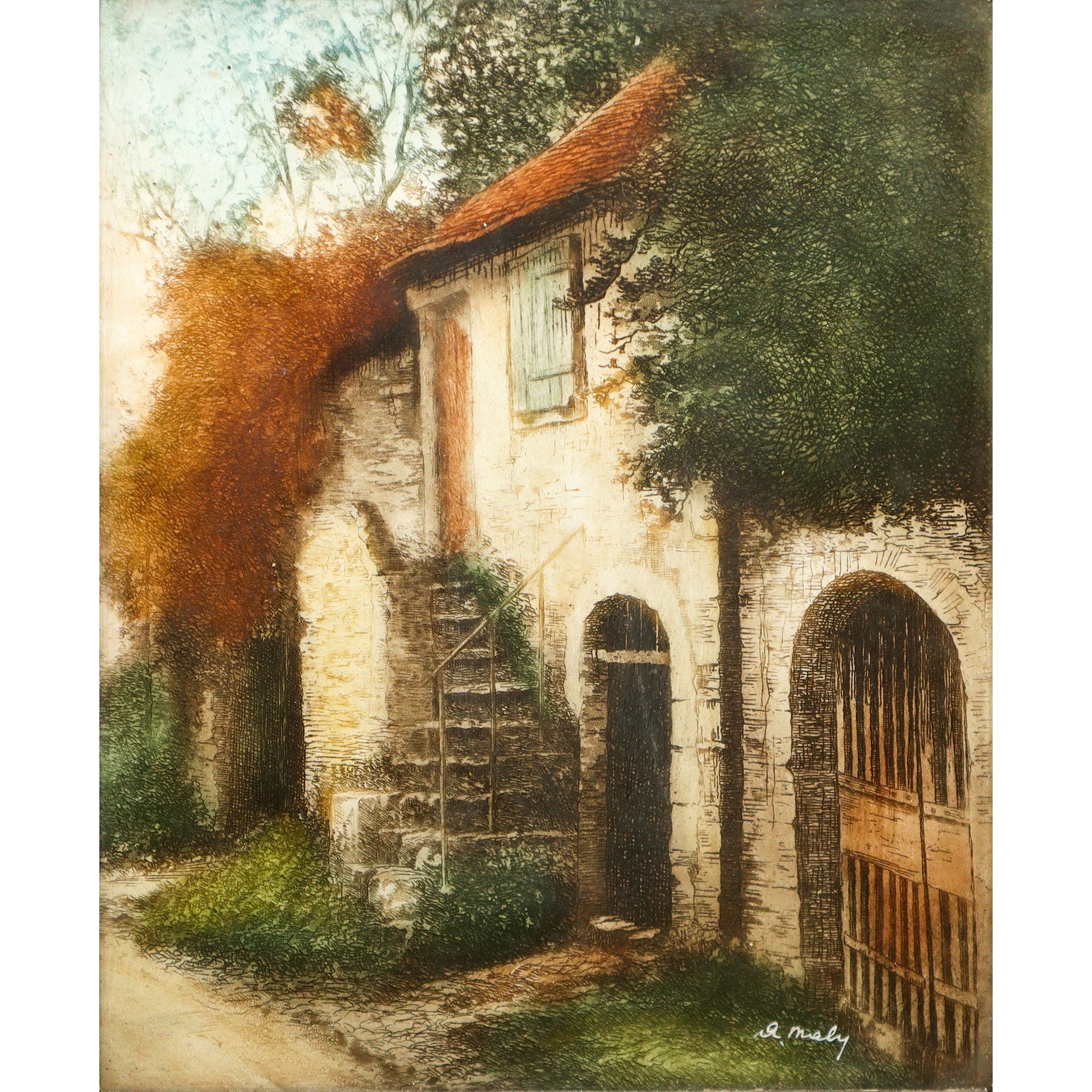 Scorcio di casa in campagna