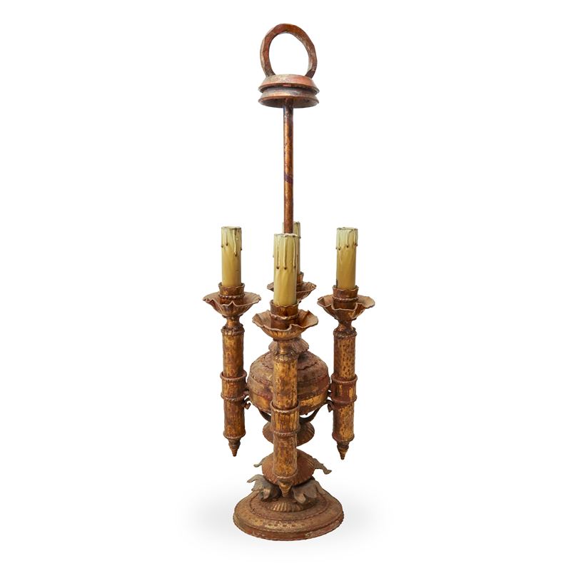 Lume in Ottone a 4 Candele