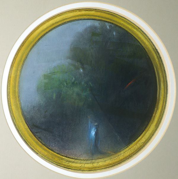 Piero Guccione - First study for the Garibaldi Theater tondo