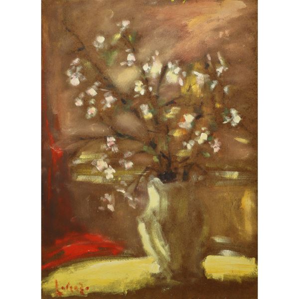 Albino Lorenzo - Vase with flowers