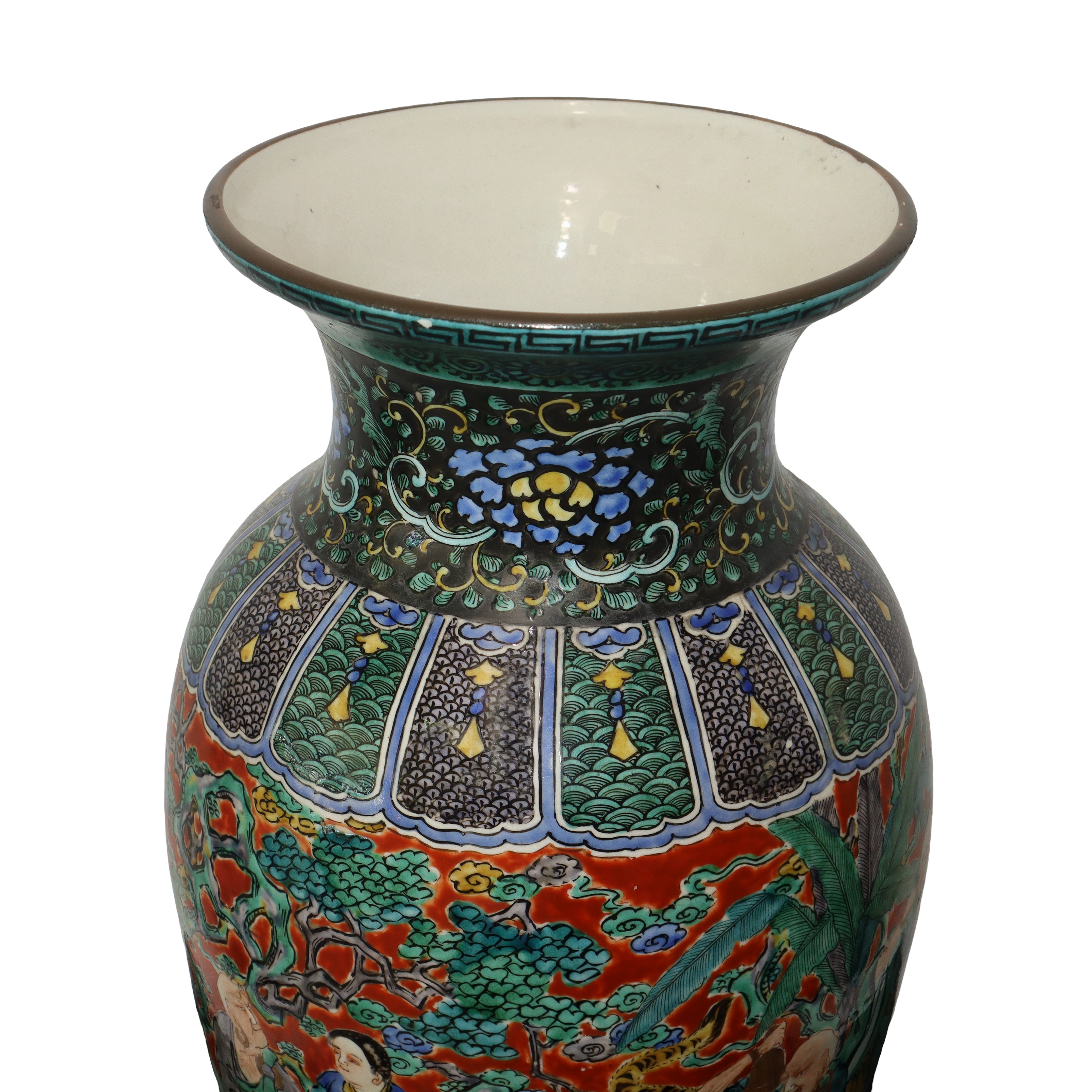 Coppia di Vasi in Ceramica Satsuma Giapponese