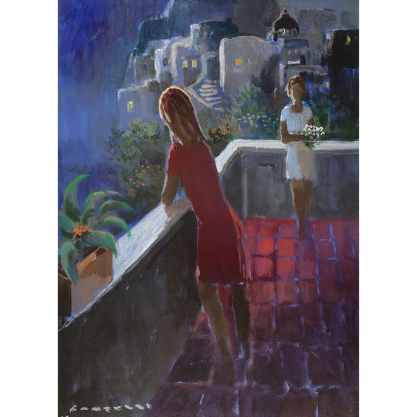 Eliano Fantuzzi - Woman on the balcony