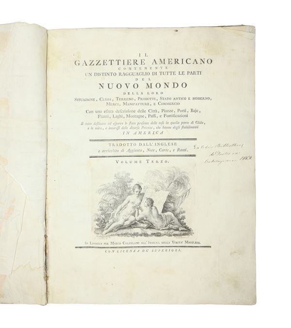 The American Gazetteer containing a distinguished account of all parts of the world Voll. II and III 