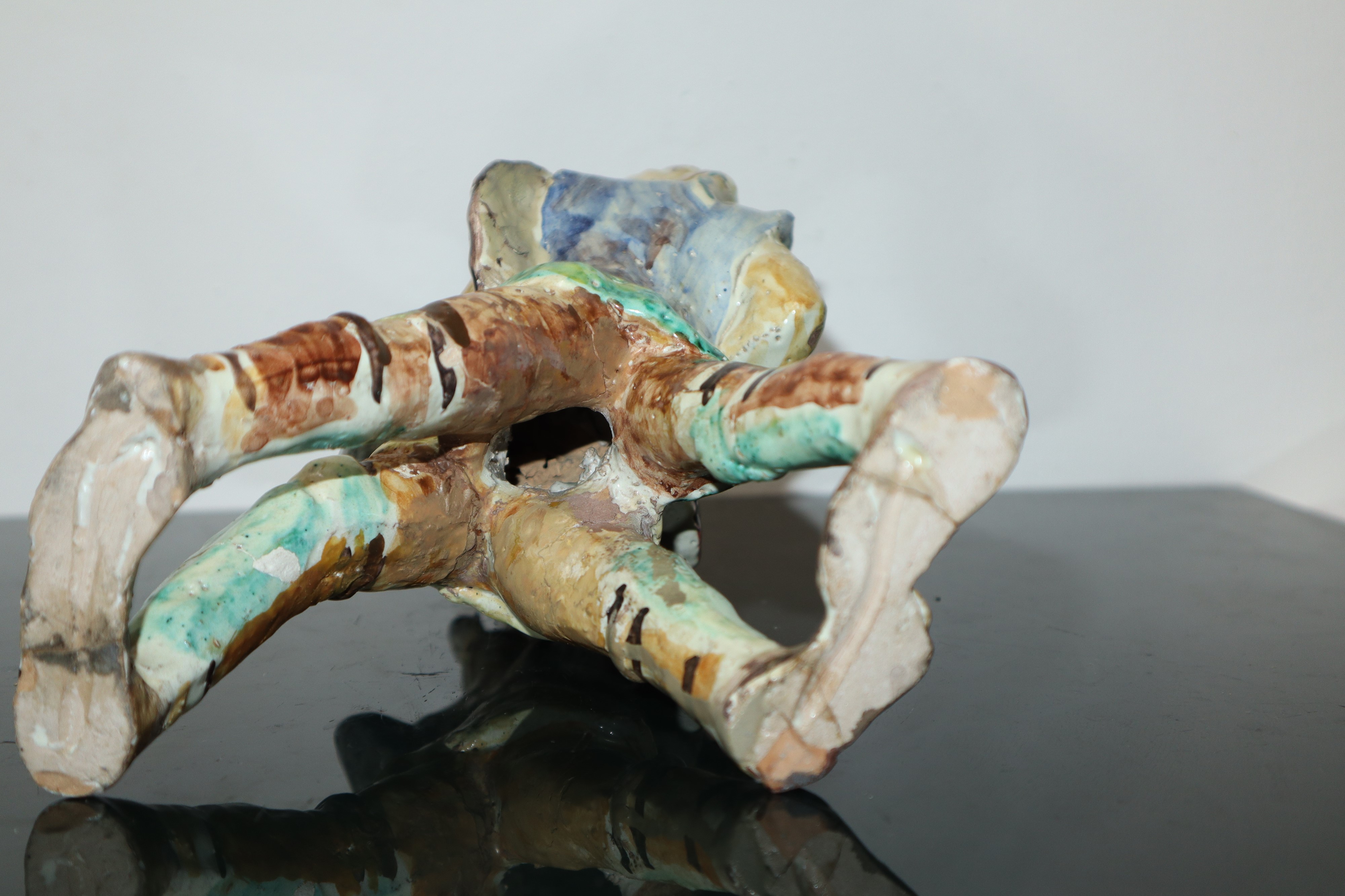 Coppia di combattenti, Cristiano e Saraceno. Statuine in terracotta di Caltagirone