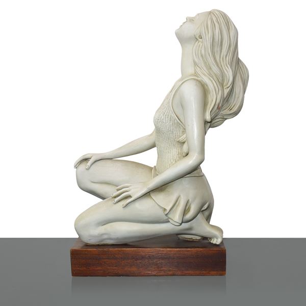 Gianni Visentin - Donna, scultura in biscuit