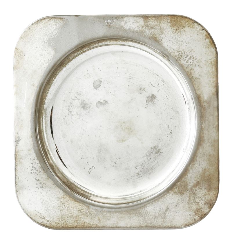Piattino Silver, metallo argentato, Italia, XX secolo