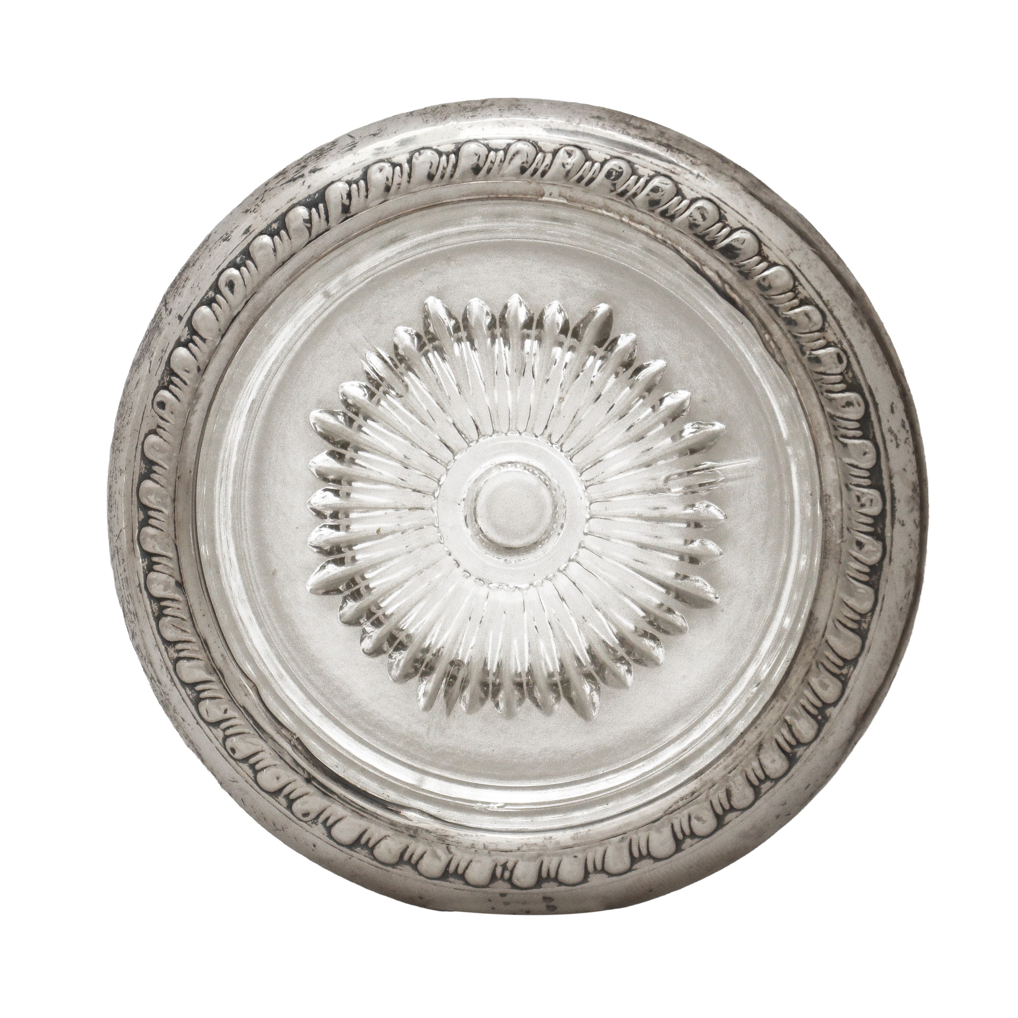 Quattro Portabicchieri con Bordo in Argento Sterling