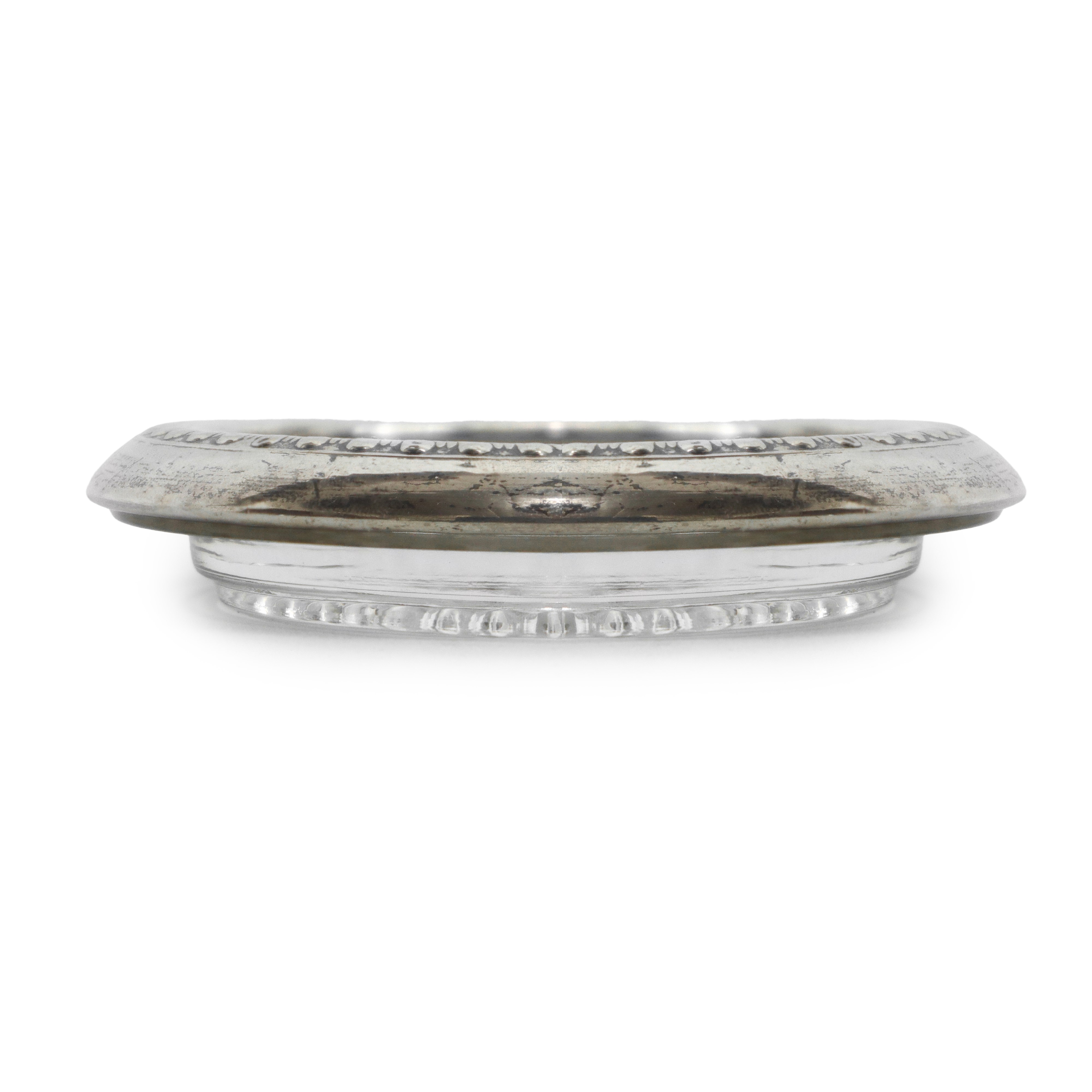 Quattro Portabicchieri con Bordo in Argento Sterling