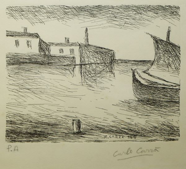 Carlo  Carr&#224; - Marine landscape