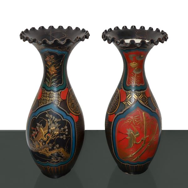 Pair of Japanese vases