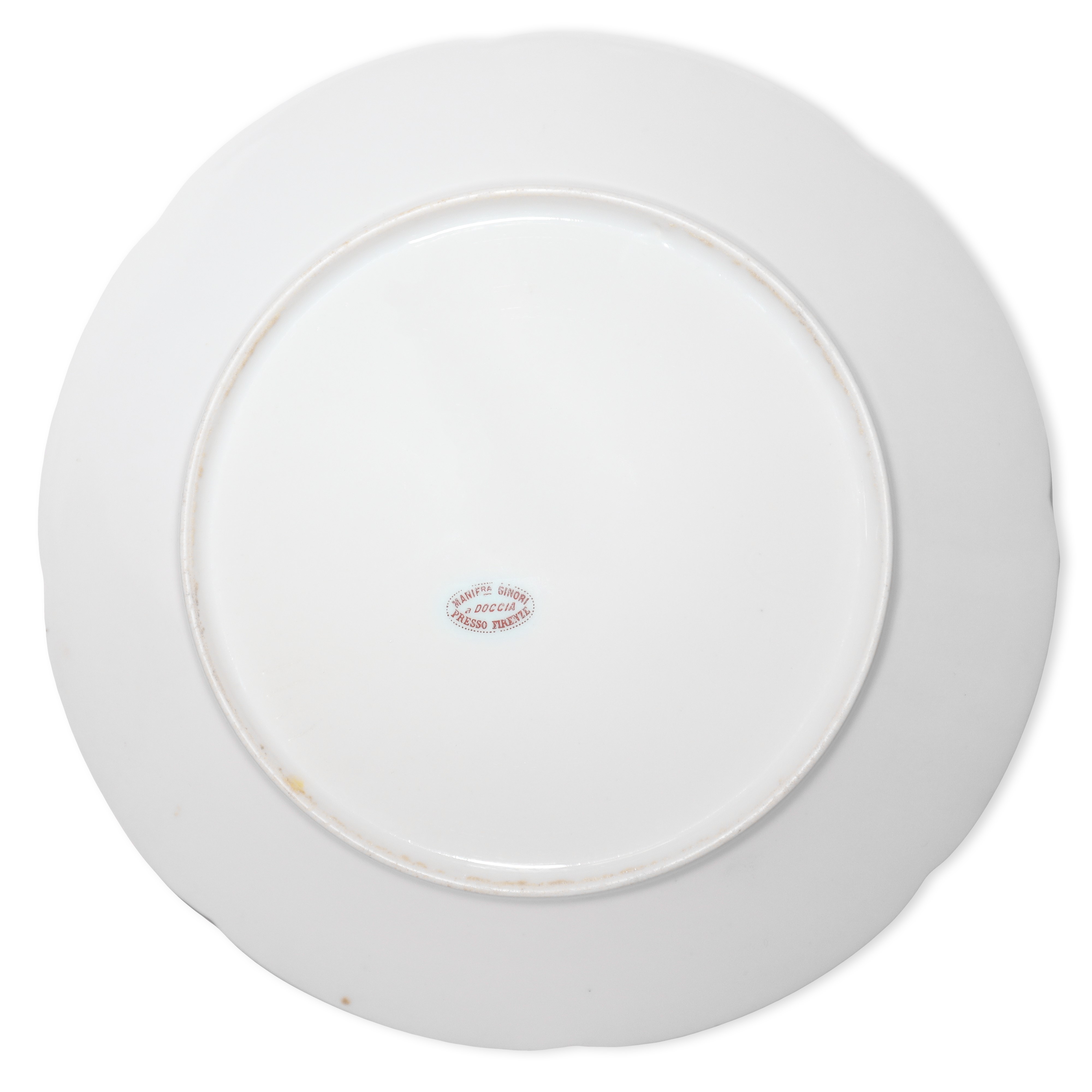 Bel servizio di piatti in porcellana per 12 con piatti da portata con decori floreali