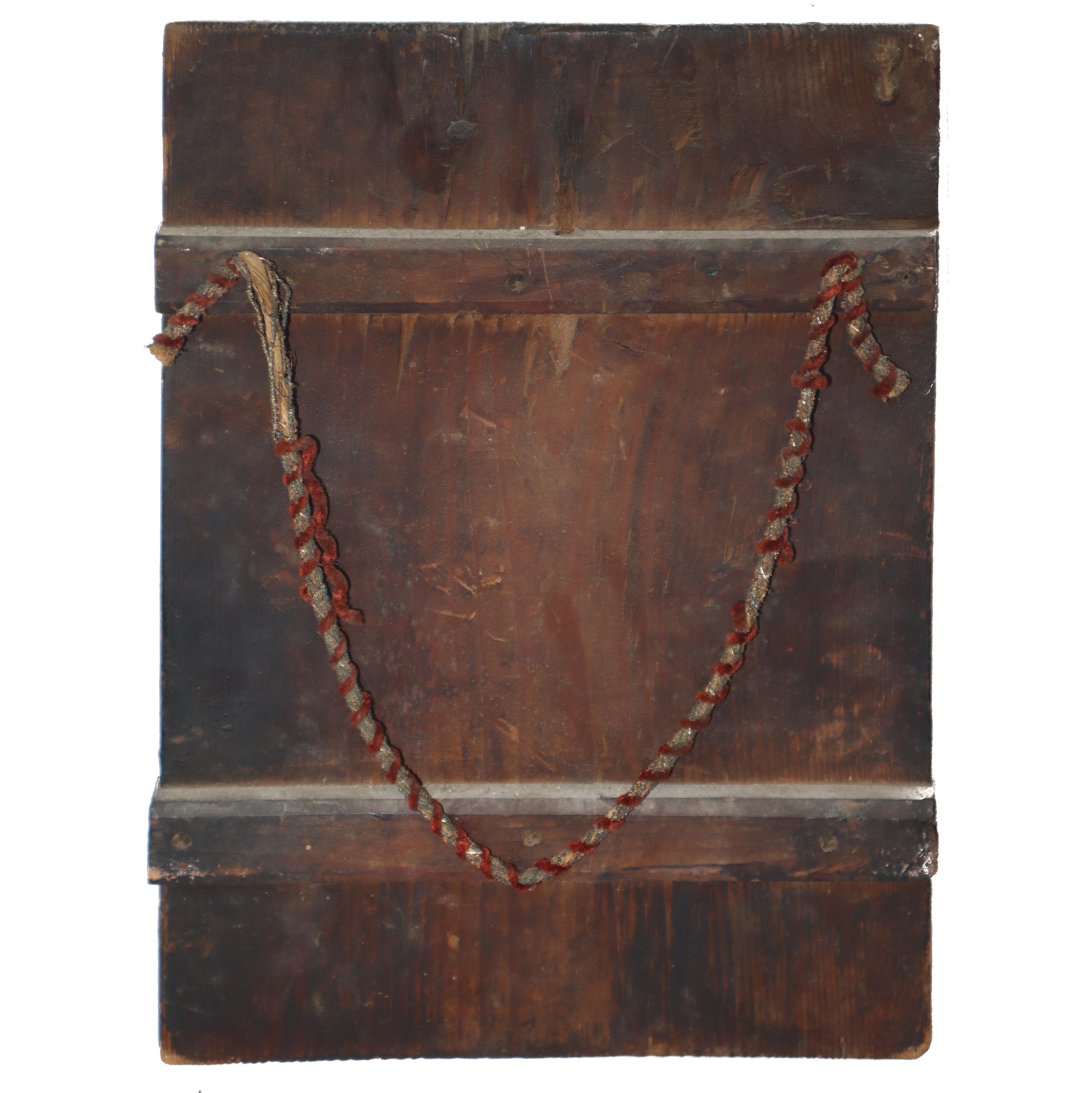 Icona bizantina con Cirillo e Costantino in legno di abete dipinta a tempera e olio