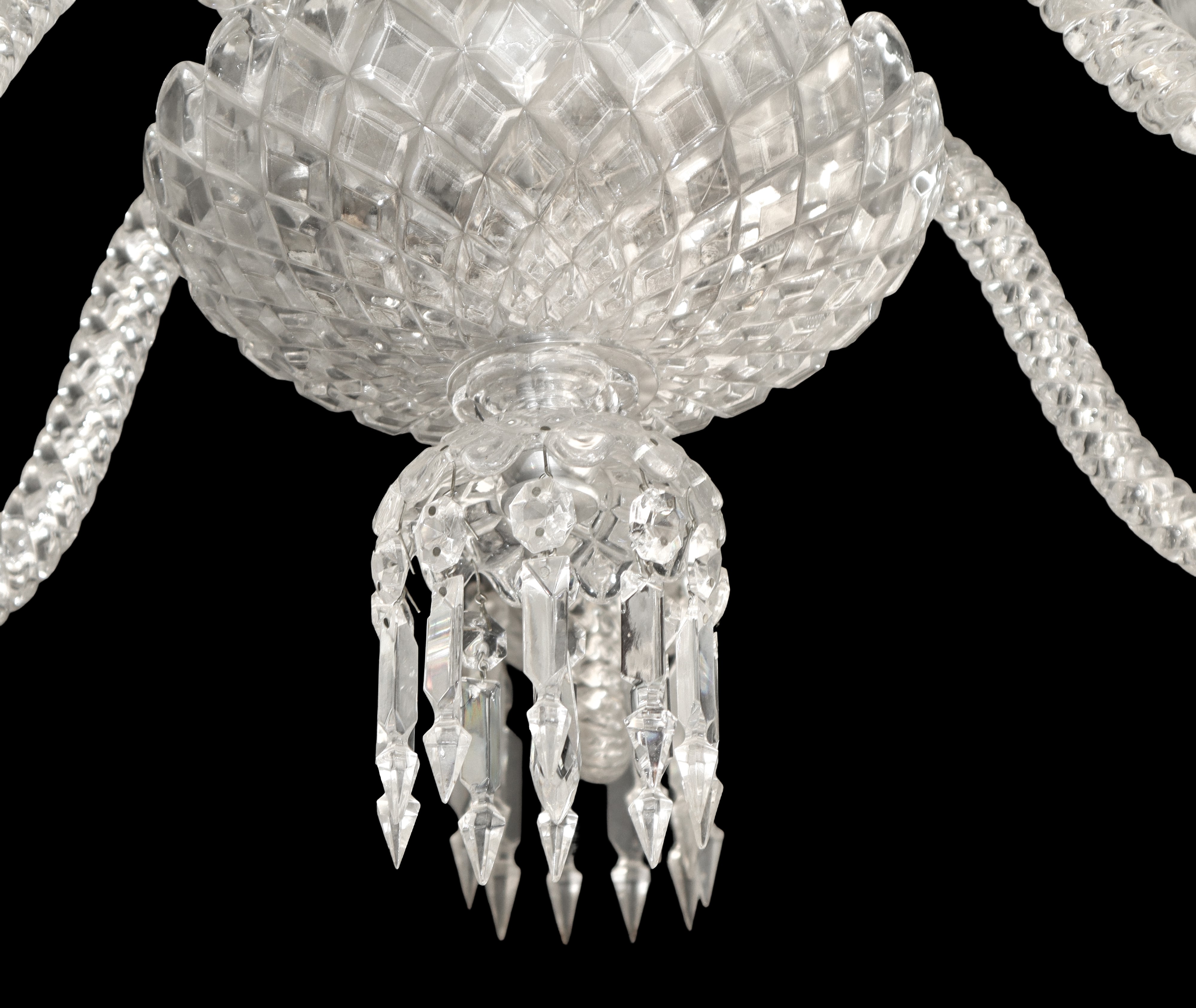 Baccarat France - Lampadario Modello L.e. 219 a Sei Luci in Cristallo