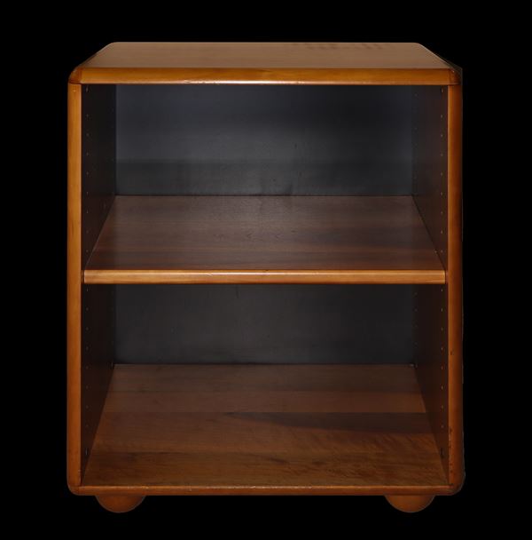 Low solid wood cabinet with two shelves